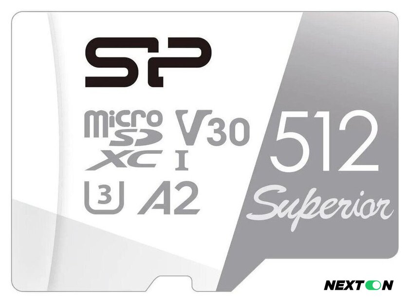 Карта памяти Silicon-Power Superior microSDXC SP512GBSTXDA2V20 512GB - Изображение №1 — Интернет-магазин Nexton