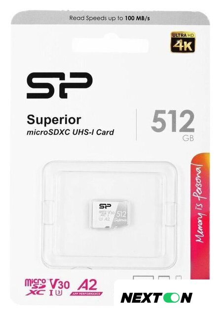 Карта памяти Silicon-Power Superior microSDXC SP512GBSTXDA2V20 512GB - Изображение №2 — Интернет-магазин Nexton