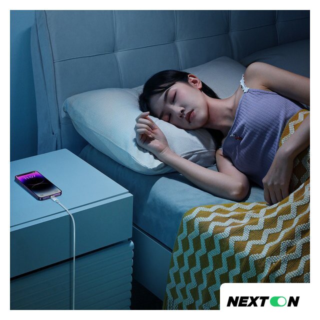 Кабель Baseus Explorer Series Fast Charging Cable with Smart Temperature Control 2.4A USB Type-A - Lightning (2 м, белый) - Изображение №9 — Интернет-магазин Nexton