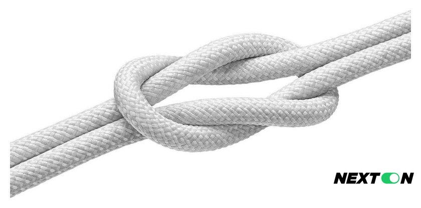 Кабель Baseus Explorer Series Fast Charging Cable with Smart Temperature Control 2.4A USB Type-A - Lightning (2 м, белый) - Изображение №4 — Интернет-магазин Nexton