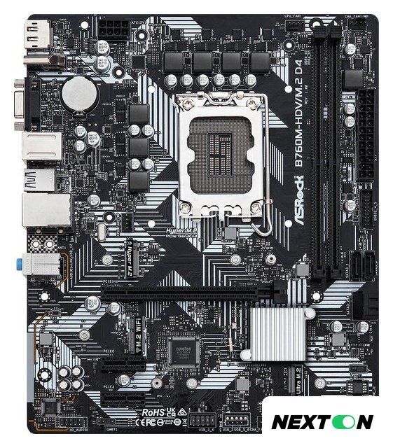 Материнская плата ASRock B760M-HDV/M.2 D4 - Изображение №1 — Интернет-магазин Nexton