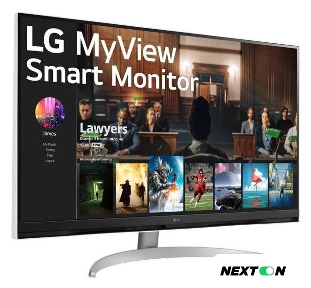 Smart монитор LG MyView Smart Monitor 32SQ700S-W - Изображение №5 — Интернет-магазин Nexton