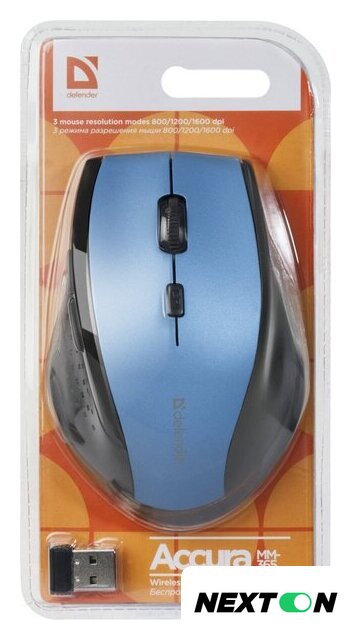 Мышь Defender Accura MM-365 (синий) - Изображение №4 — Интернет-магазин Nexton