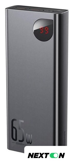 Внешний аккумулятор Baseus Adaman Metal Digital Display PPIMDA-D01 20000mAh (черный) - Изображение №2 — Интернет-магазин Nexton