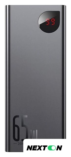 Внешний аккумулятор Baseus Adaman Metal Digital Display PPIMDA-D01 20000mAh (черный) - Изображение №1 — Интернет-магазин Nexton