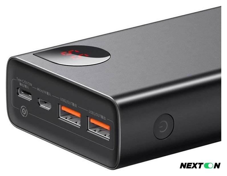 Внешний аккумулятор Baseus Adaman Metal Digital Display PPIMDA-D01 20000mAh (черный) - Изображение №4 — Интернет-магазин Nexton