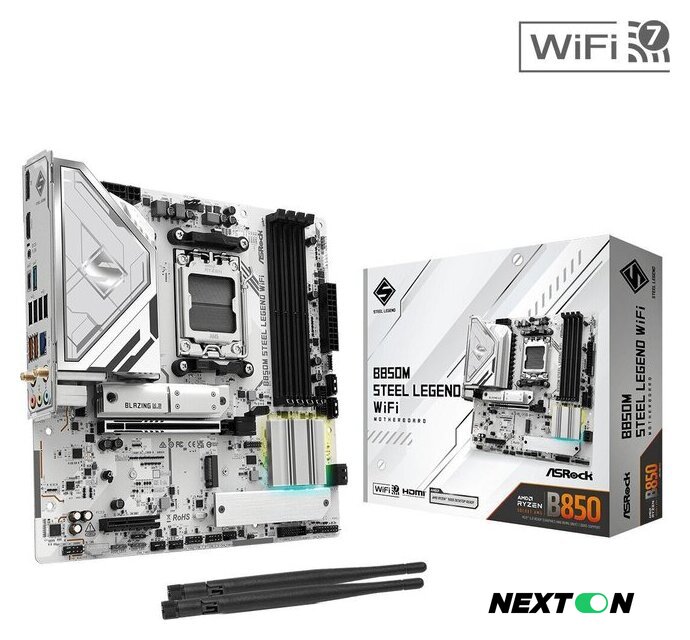 Материнская плата ASRock B850M Steel Legend WiFi - Изображение №6 — Интернет-магазин Nexton