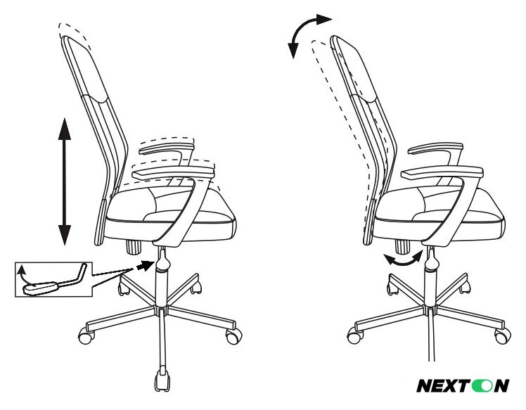 Офисное кресло Бюрократ CH-605 (черный) - Изображение №6 — Интернет-магазин Nexton