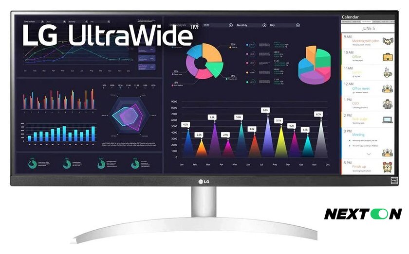 Монитор LG UltraWide 29WQ600-W - Изображение №1 — Интернет-магазин Nexton
