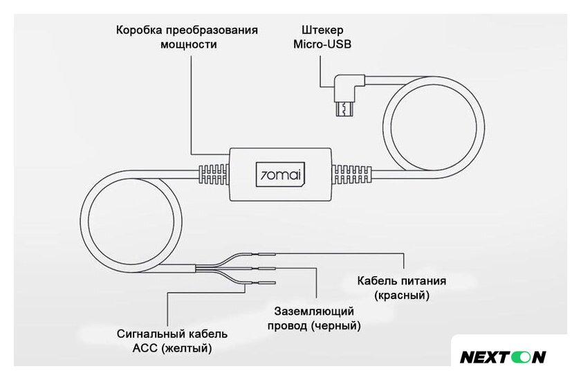 Кабель 70mai Hardware Kit UP03 - Изображение №4 — Интернет-магазин Nexton