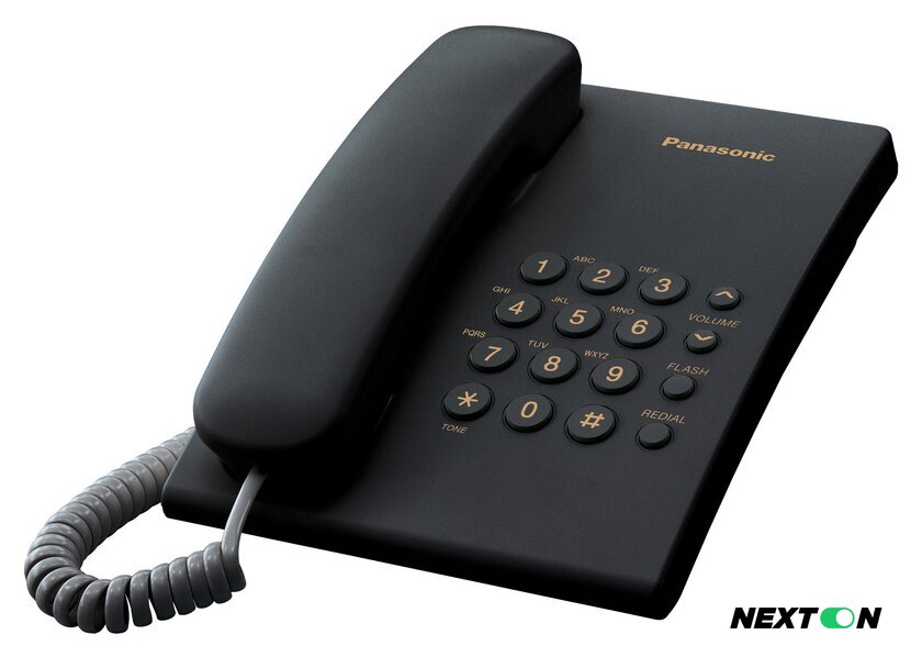 Проводной телефон Panasonic KX-TS2350RUB (черный) - Изображение №1 — Интернет-магазин Nexton