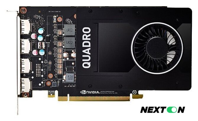Видеокарта PNY Quadro P2000 5GB GDDR5 VCQP2000-SB - Изображение №4 — Интернет-магазин Nexton