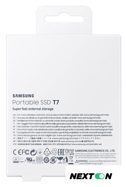 Внешний накопитель Samsung T7 1TB (синий) - Изображение №9 — Интернет-магазин Nexton