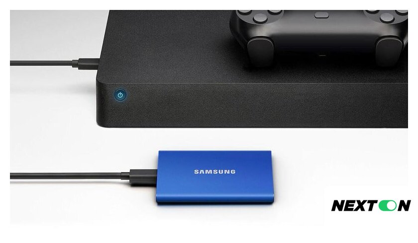 Внешний накопитель Samsung T7 1TB (синий) - Изображение №14 — Интернет-магазин Nexton