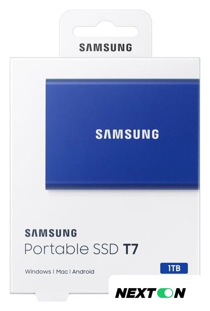 Внешний накопитель Samsung T7 1TB (синий) - Изображение №8 — Интернет-магазин Nexton
