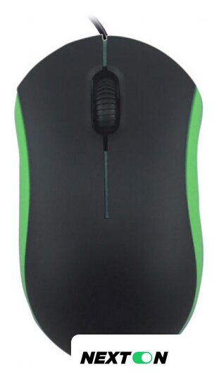 Мышь Ritmix ROM-111 (черный/зеленый) - Изображение №1 — Интернет-магазин Nexton