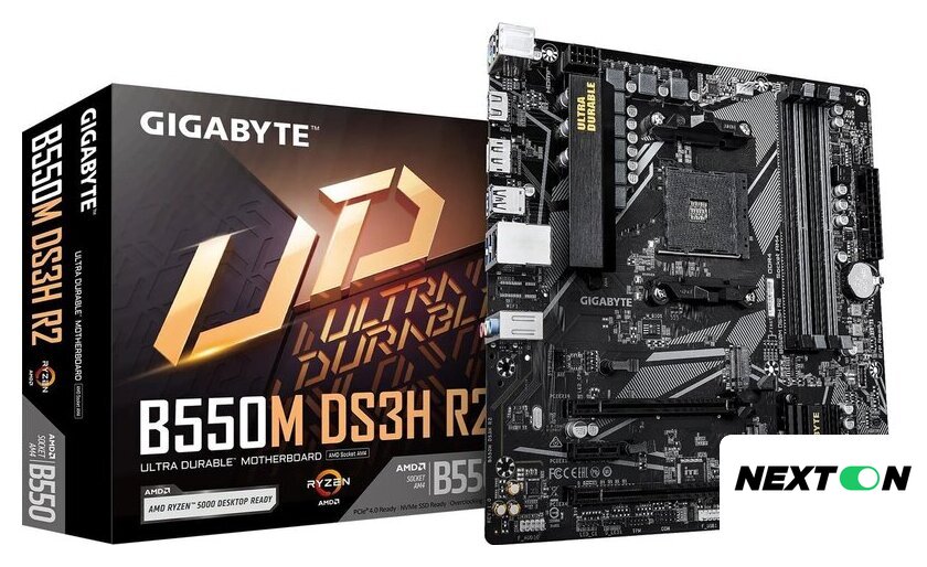 Материнская плата Gigabyte B550M DS3H R2 - Изображение №4 — Интернет-магазин Nexton