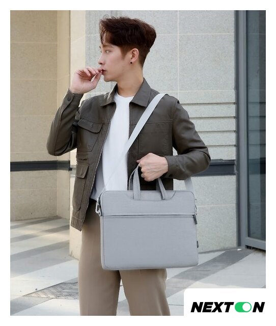 Сумка Miru Hiding 15.6 MLB-1044 (серый) - Изображение №3 — Интернет-магазин Nexton