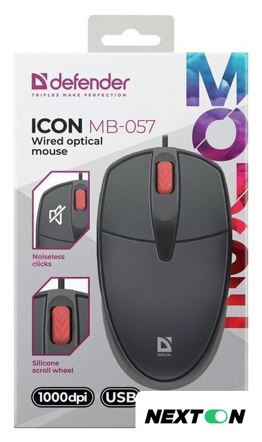 Мышь Defender Icon MB-057 (черный) - Изображение №5 — Интернет-магазин Nexton