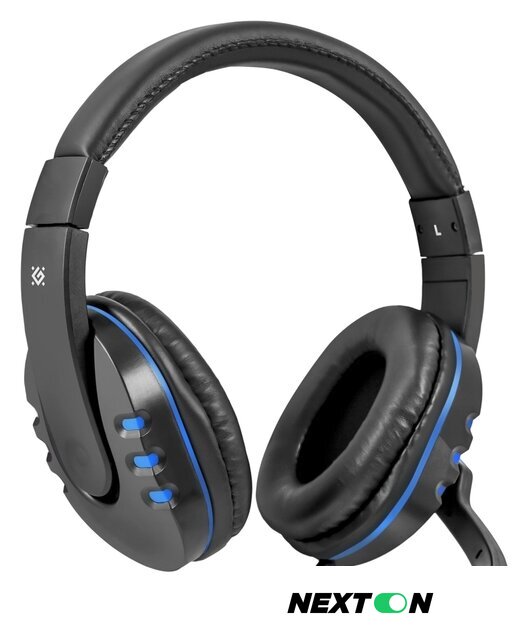 Наушники Defender Warhead G-160 (черный/синий) - Изображение №1 — Интернет-магазин Nexton