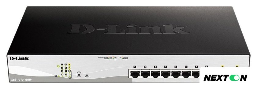 Управляемый коммутатор 2-го уровня D-Link DGS-1210-10MP/FL2A - Изображение №1 — Интернет-магазин Nexton