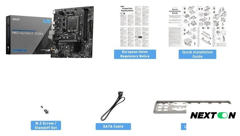 Материнская плата MSI Pro H610M-S DDR4 - Изображение №2 — Интернет-магазин Nexton