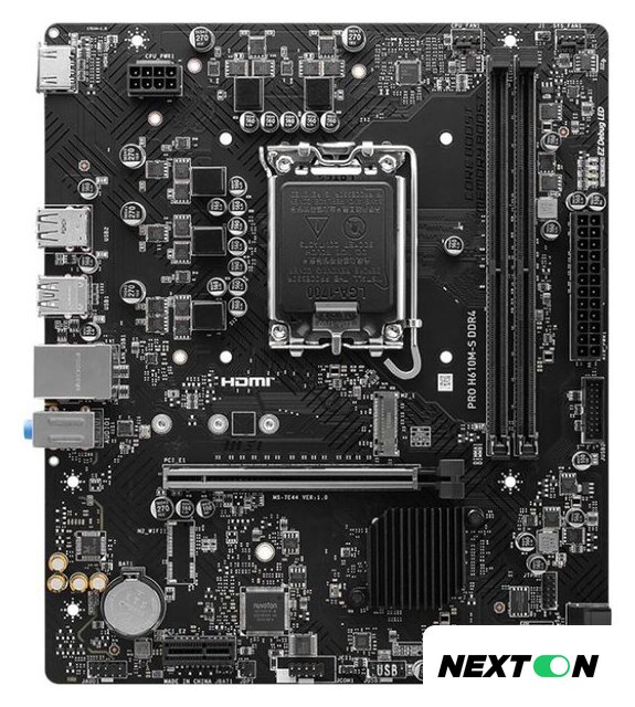 Материнская плата MSI Pro H610M-S DDR4 - Изображение №1 — Интернет-магазин Nexton