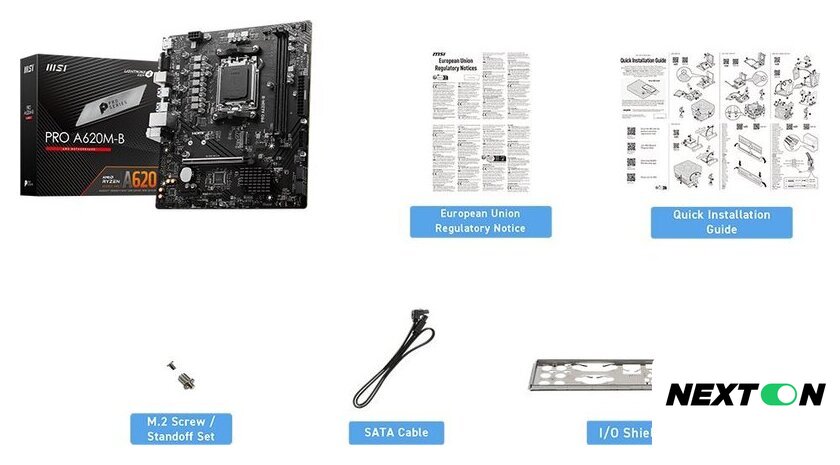 Материнская плата MSI Pro A620M-B - Изображение №2 — Интернет-магазин Nexton