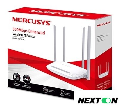 Wi-Fi роутер Mercusys MW325R v2 - Изображение №4 — Интернет-магазин Nexton