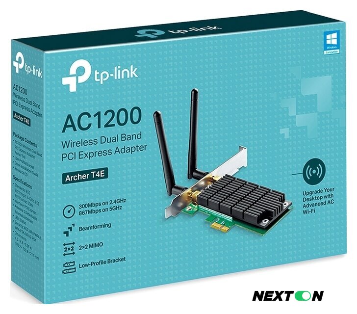Wi-Fi адаптер TP-Link Archer T4E AC1200 - Изображение №6 — Интернет-магазин Nexton