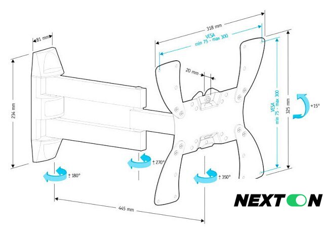 Кронштейн для телевизора Holder LCDS-5066 - Изображение №2 — Интернет-магазин Nexton