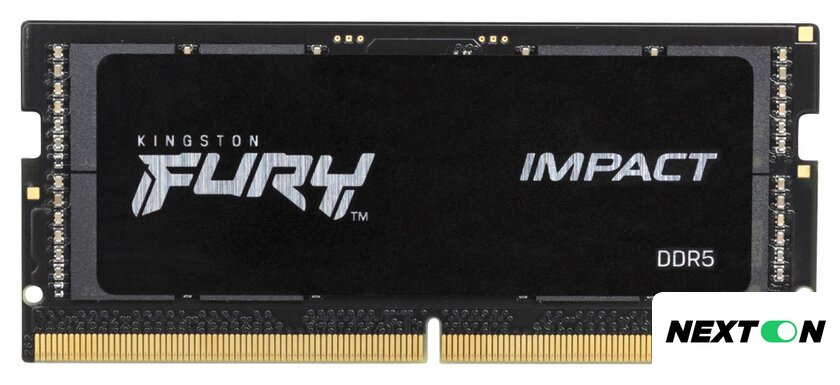 Оперативная память Kingston FURY Impact 16ГБ DDR5 SODIMM 5600 МГц KF556S40IB-16 - Изображение №1 — Интернет-магазин Nexton