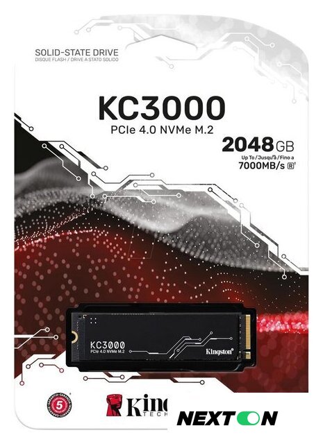 SSD Kingston KC3000 2TB SKC3000D/2048G - Изображение №5 — Интернет-магазин Nexton