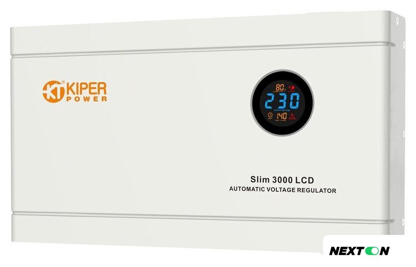 Стабилизатор напряжения Kiper Power Slim 3000 LCD - Изображение №1 — Интернет-магазин Nexton