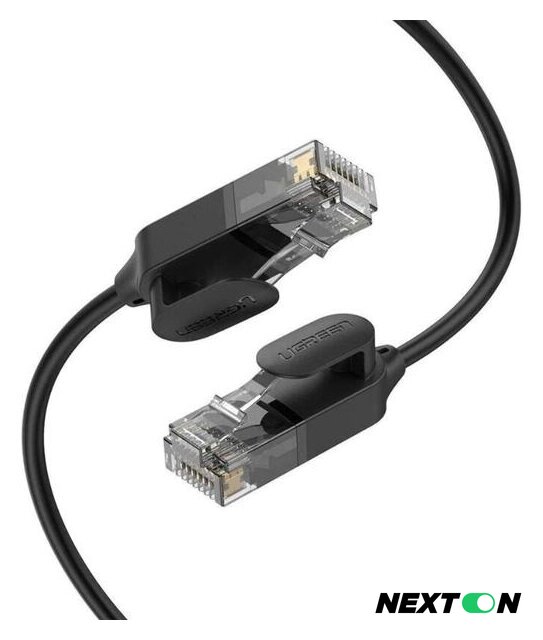 Кабель Ugreen NW122 70333 RJ45 - RJ45 (1.5 м, черный) - Изображение №1 — Интернет-магазин Nexton