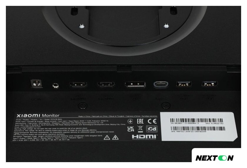 Монитор Xiaomi 4K Monitor A27Ui P27UCB-RAGL (международная версия) - Изображение №10 — Интернет-магазин Nexton