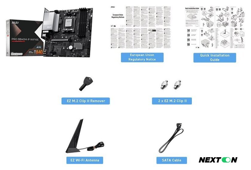 Материнская плата MSI Pro B840M-P WiFi6E - Изображение №2 — Интернет-магазин Nexton