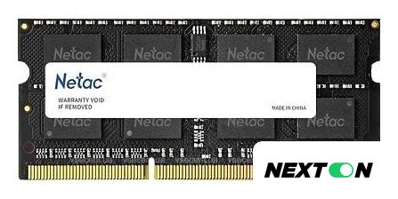 Оперативная память Netac Basic 4GB DDR3 SODIMM PC3-12800 NTBSD3N16SP-04 - Изображение №1 — Интернет-магазин Nexton