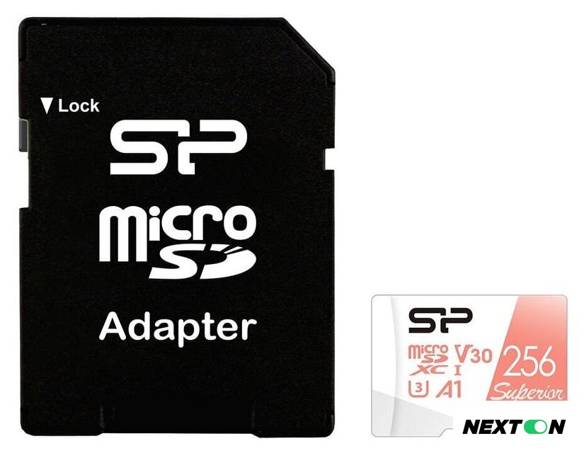 Карта памяти Silicon-Power Superior A1 microSDXC SP256GBSTXDV3V20SP 256GB - Изображение №1 — Интернет-магазин Nexton
