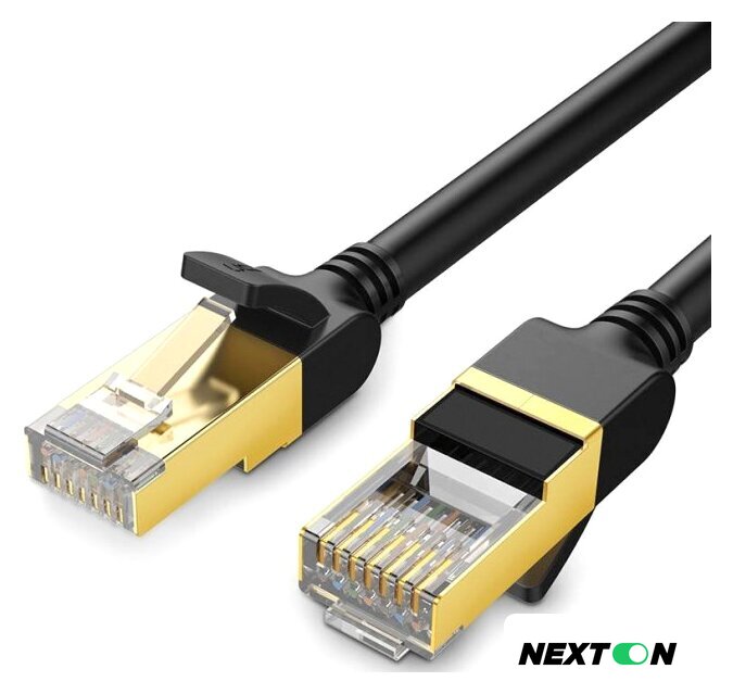 Кабель Ugreen NW107 11277 RJ45 - RJ45 (1.5 м, черный) - Изображение №1 — Интернет-магазин Nexton