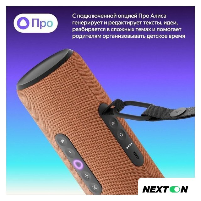 Умная колонка Яндекс Станция Стрит (оранжевый) - Изображение №4 — Интернет-магазин Nexton