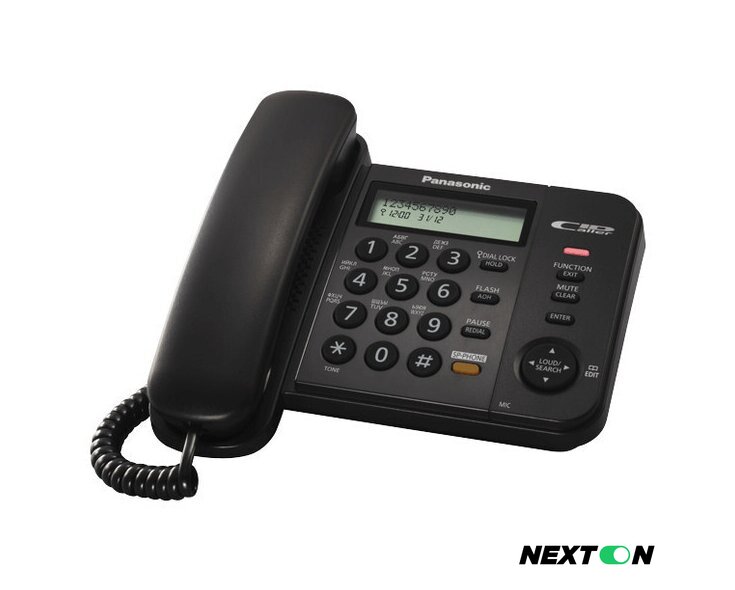 Проводной телефон Panasonic KX-TS2358RUB (черный) - Изображение №1 — Интернет-магазин Nexton