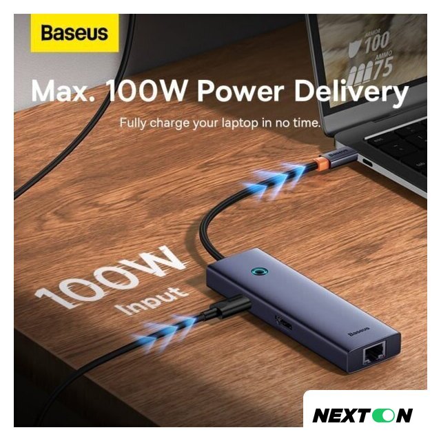 Док-станция Baseus UltraJoy Series 6-Port Hub Docking Station B00052802811-00 - Изображение №6 — Интернет-магазин Nexton