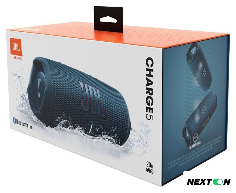 Беспроводная колонка JBL Charge 5 (синий) - Изображение №8 — Интернет-магазин Nexton