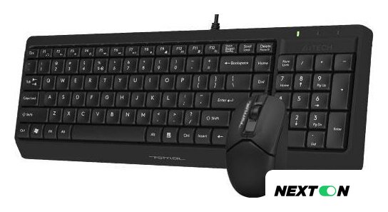 Офисный набор A4Tech Fstyler F1512 (черный) - Изображение №4 — Интернет-магазин Nexton