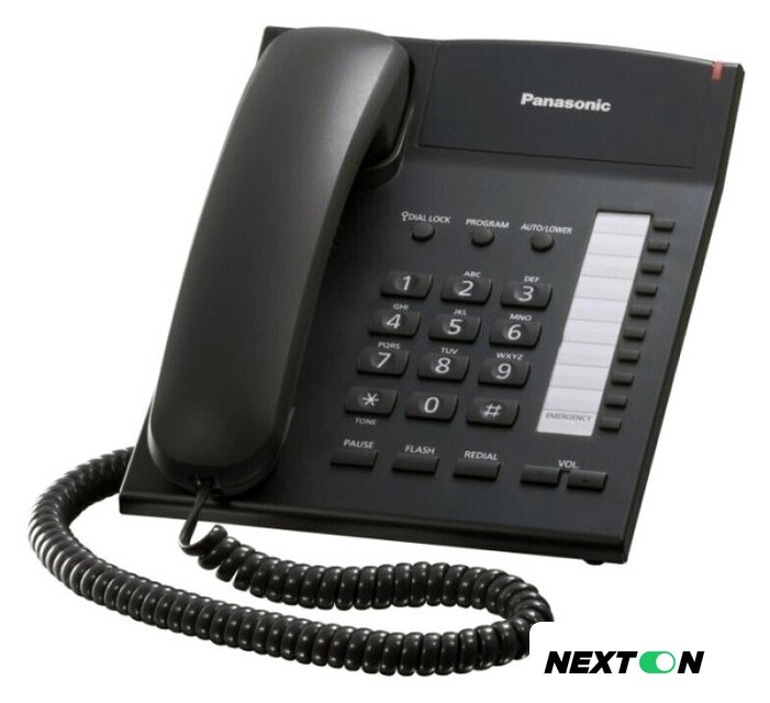 Проводной телефон Panasonic KX-TS2382UAB (черный) - Изображение №1 — Интернет-магазин Nexton