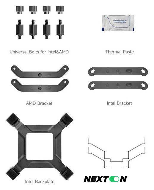 Кулер для процессора PCCooler RT500 Digital (черный) - Изображение №8 — Интернет-магазин Nexton