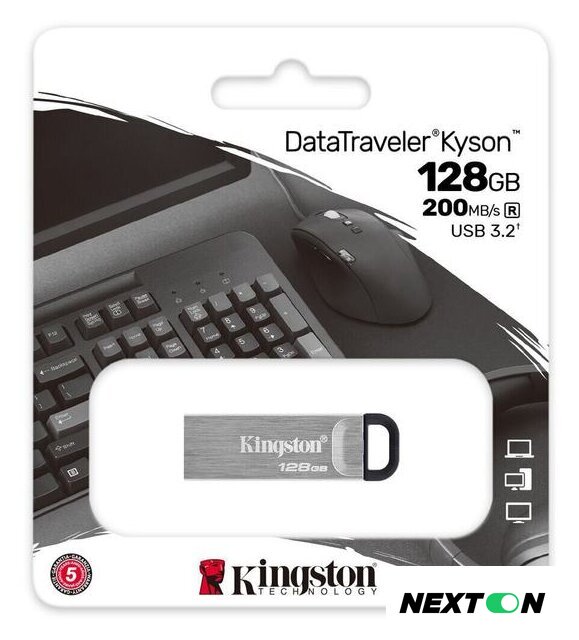 USB Flash Kingston Kyson 128GB - Изображение №4 — Интернет-магазин Nexton