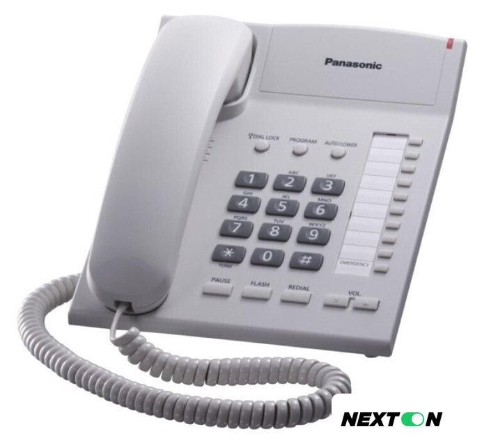 Проводной телефон Panasonic KX-TS2382UAW (белый) - Изображение №1 — Интернет-магазин Nexton