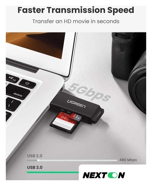 Карт-ридер Ugreen CM104 40752 - Изображение №3 — Интернет-магазин Nexton